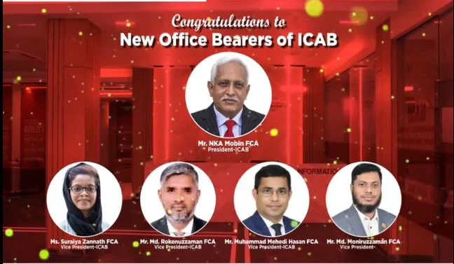 ICAB's new president, 4 vice presidents elected