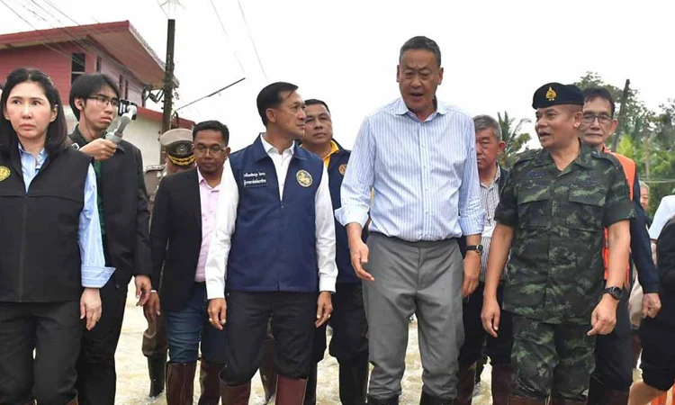Thai PM visits flood-hit region as 3,700 homes inundated