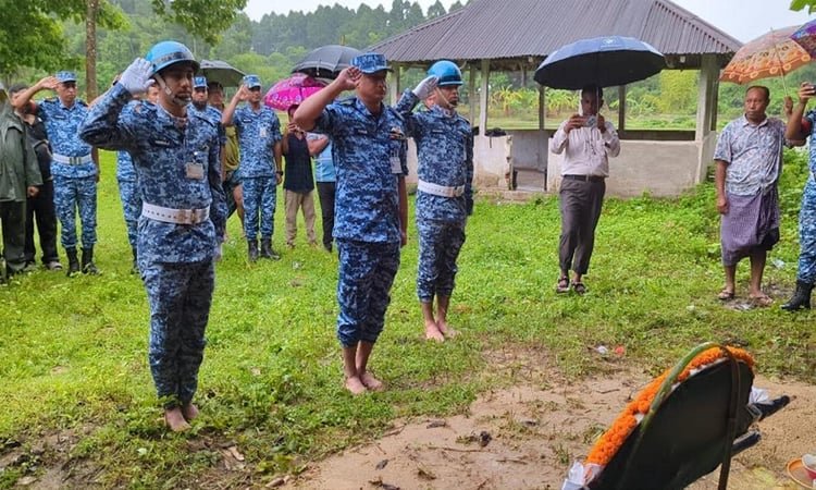 BAF pays tribute to jet crash victim Ukya Ching Marma